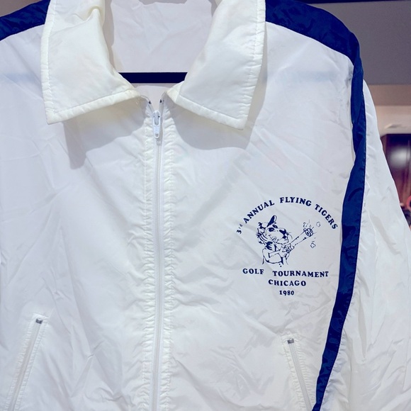 VTG Chicago 3rd Annual Flying Tigers Golf Tournament 1980 Windbreaker Medium - Picture 1 of 14